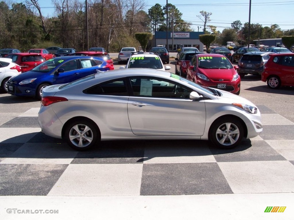 2013 Elantra Coupe GS - Silver / Blue photo #3