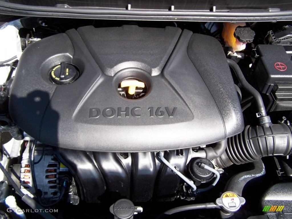 2013 Elantra Coupe GS - Silver / Blue photo #6