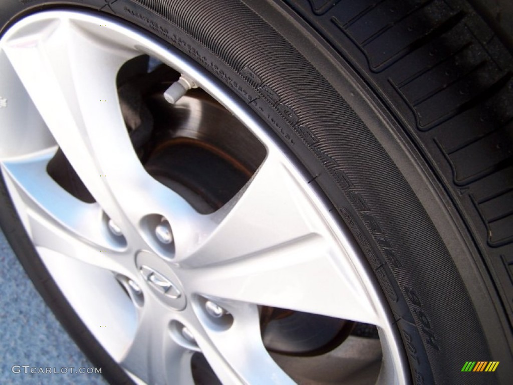 2013 Elantra Coupe GS - Silver / Blue photo #7