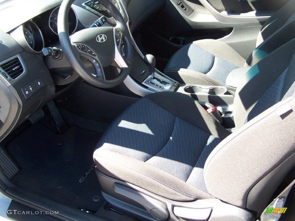 2013 Elantra Coupe GS - Silver / Blue photo #11