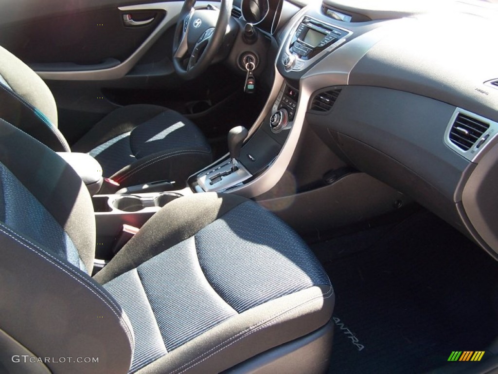 2013 Elantra Coupe GS - Silver / Blue photo #13