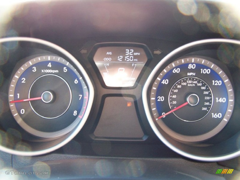 2013 Elantra Coupe GS - Silver / Blue photo #16