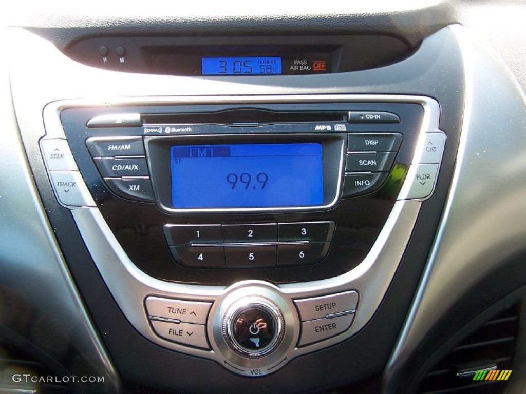 2013 Elantra Coupe GS - Silver / Blue photo #17
