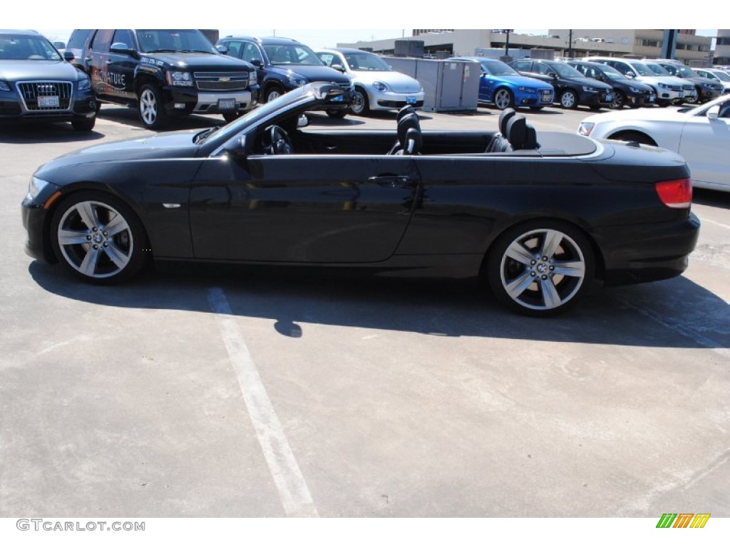 2008 3 Series 335i Convertible - Black Sapphire Metallic / Black photo #4