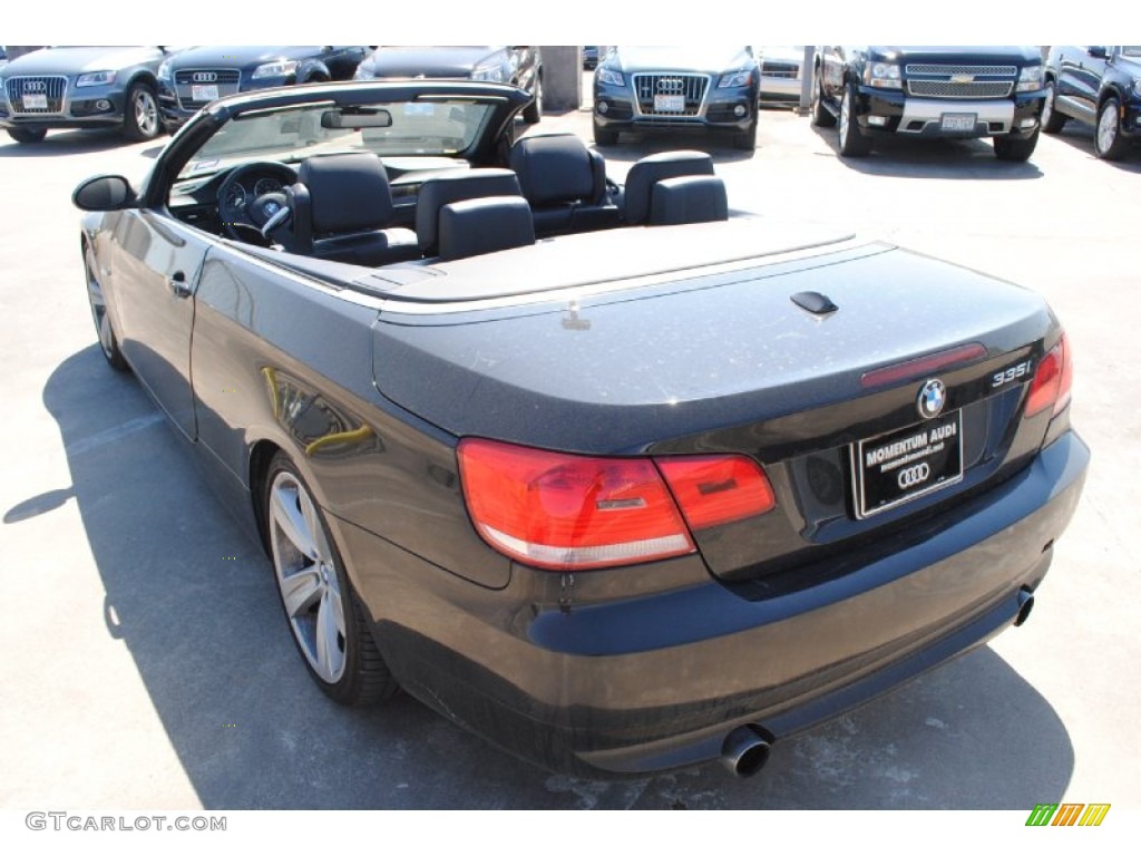2008 3 Series 335i Convertible - Black Sapphire Metallic / Black photo #5