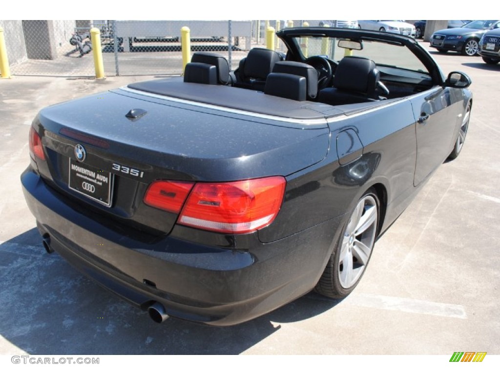 2008 3 Series 335i Convertible - Black Sapphire Metallic / Black photo #7