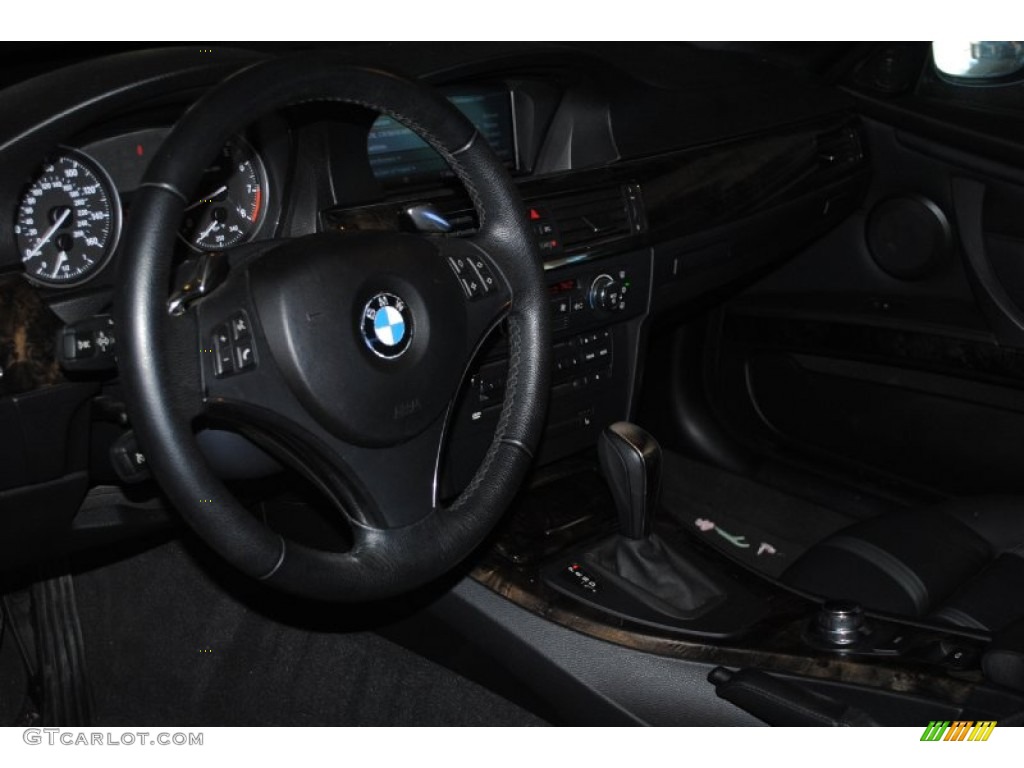 2008 3 Series 335i Convertible - Black Sapphire Metallic / Black photo #12