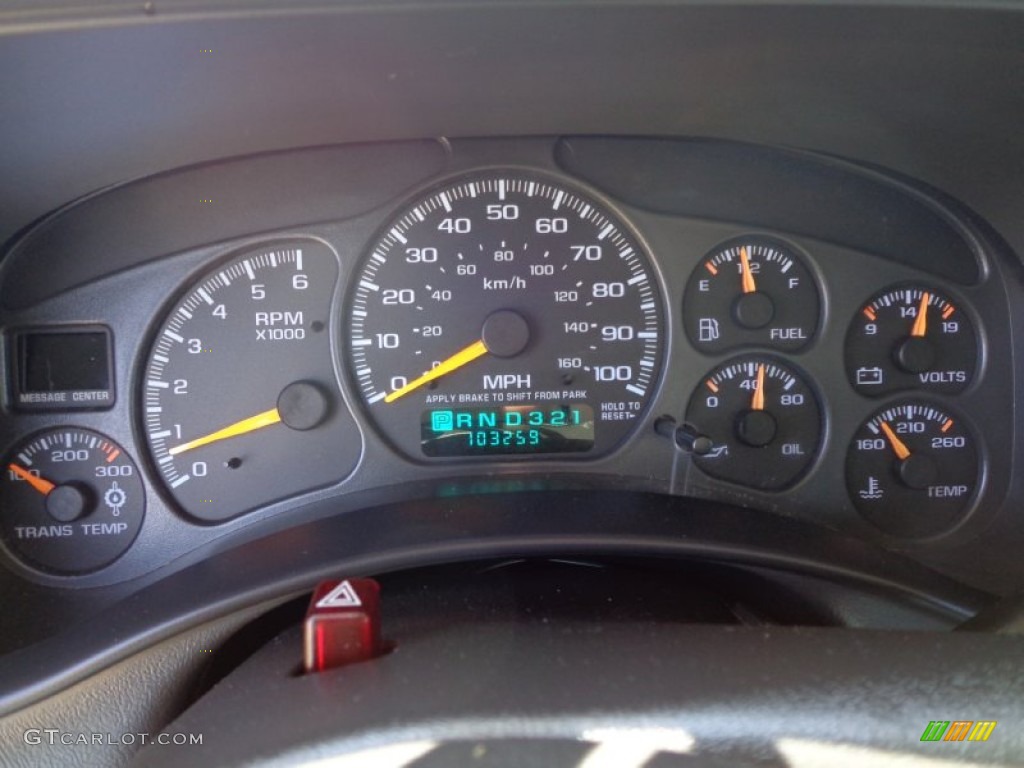 2001 GMC Sierra 2500HD SL Extended Cab Gauges Photos