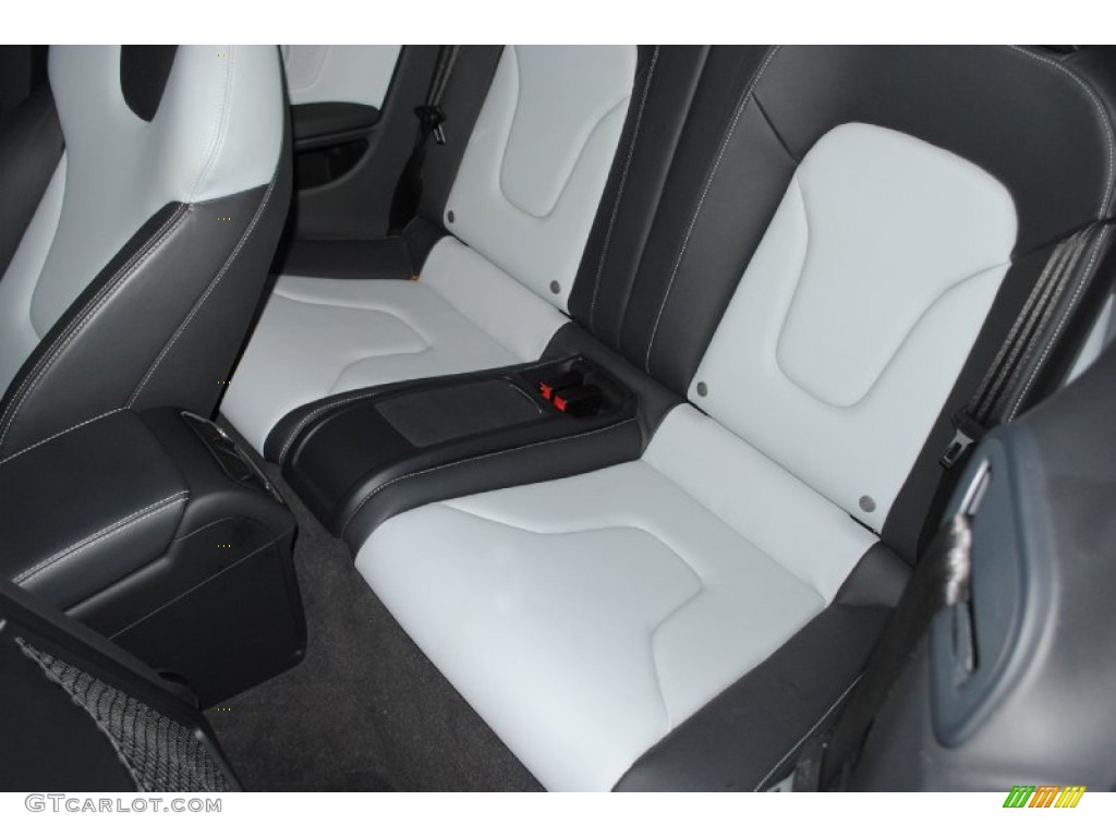 Black/Pearl Silver Silk Nappa Leather Interior 2011 Audi S5 3.0 TFSI quattro Cabriolet Photo #78512904
