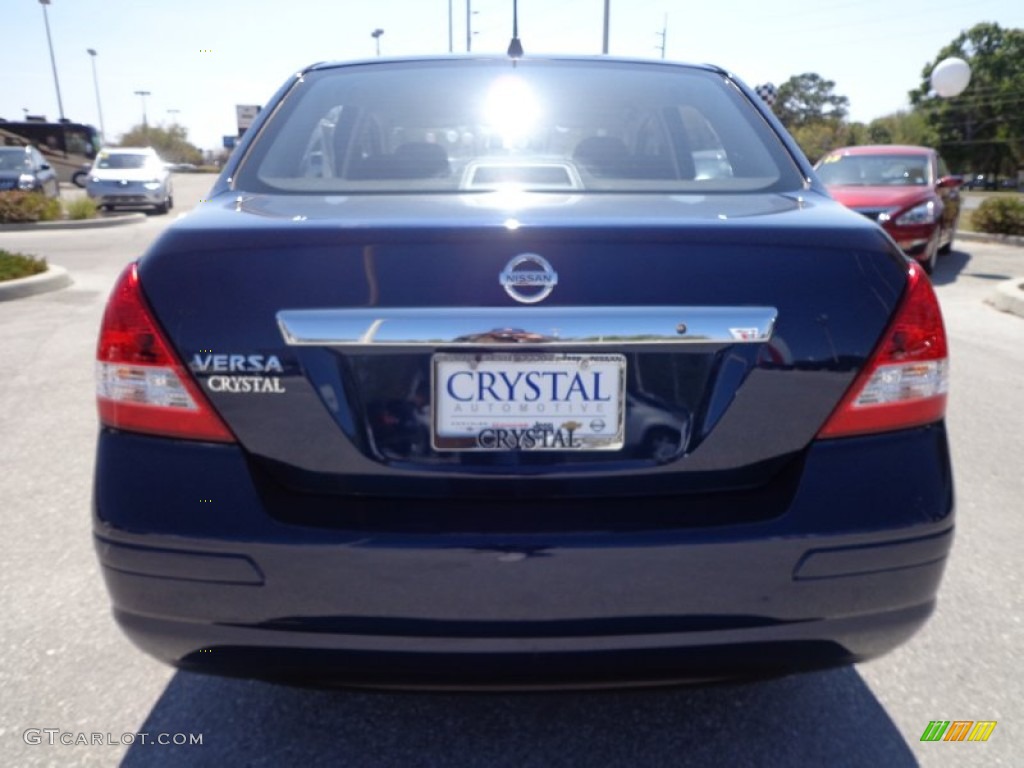 2011 Versa 1.8 S Sedan - Blue Onyx Metallic / Charcoal photo #7