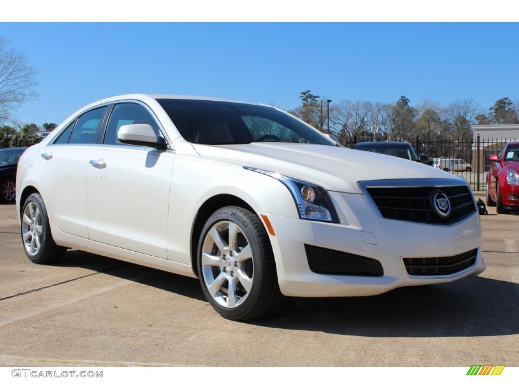 White Diamond Tricoat 2013 Cadillac ATS 2.0L Turbo Exterior Photo #78513544