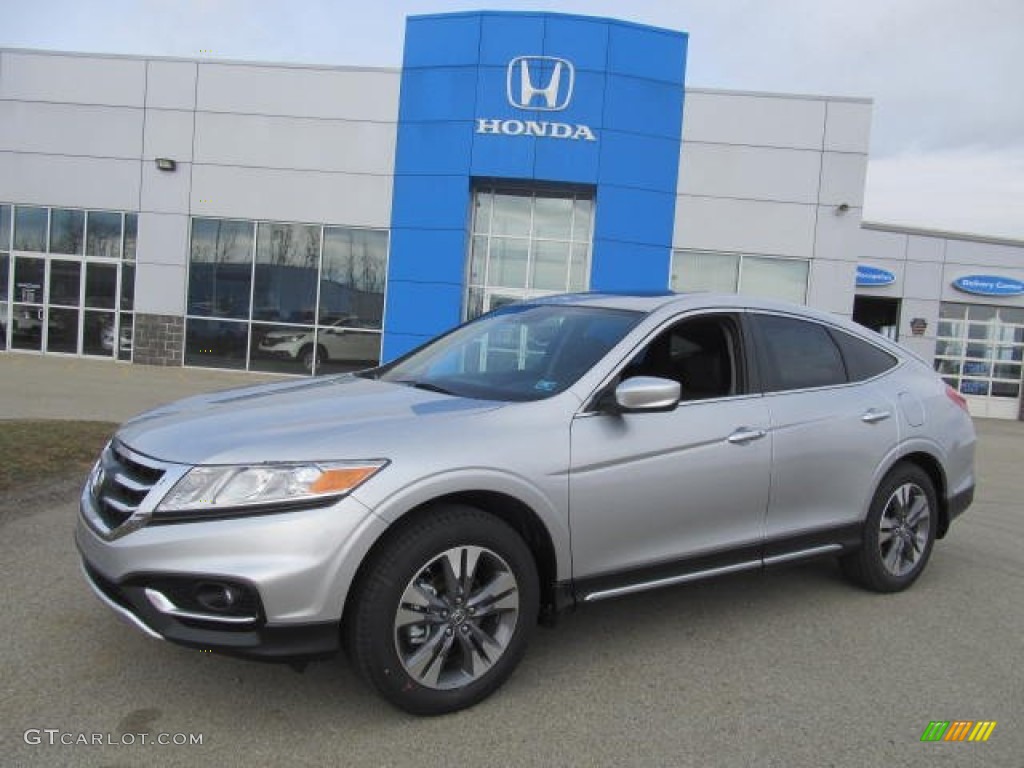 2013 Crosstour EX-L V-6 4WD - Alabaster Silver Metallic / Black photo #1