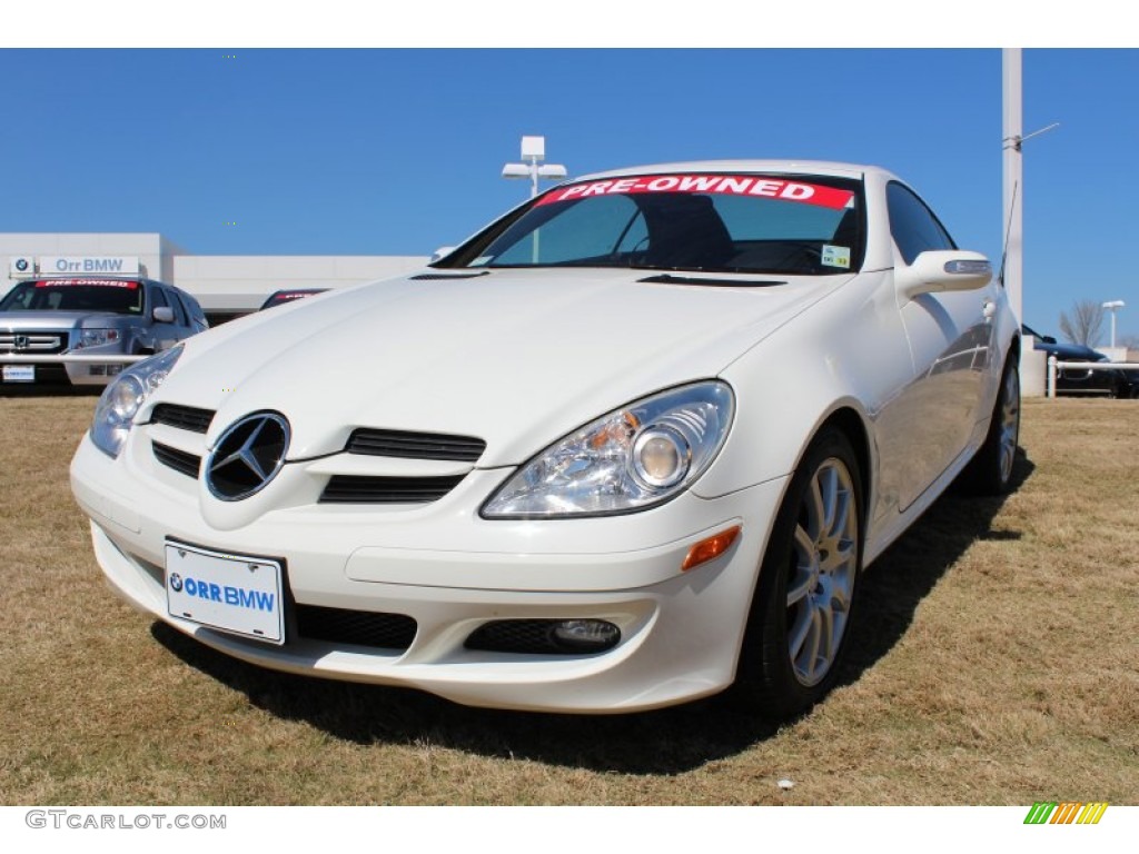 2006 SLK 350 Roadster - Alabaster White / Black photo #1