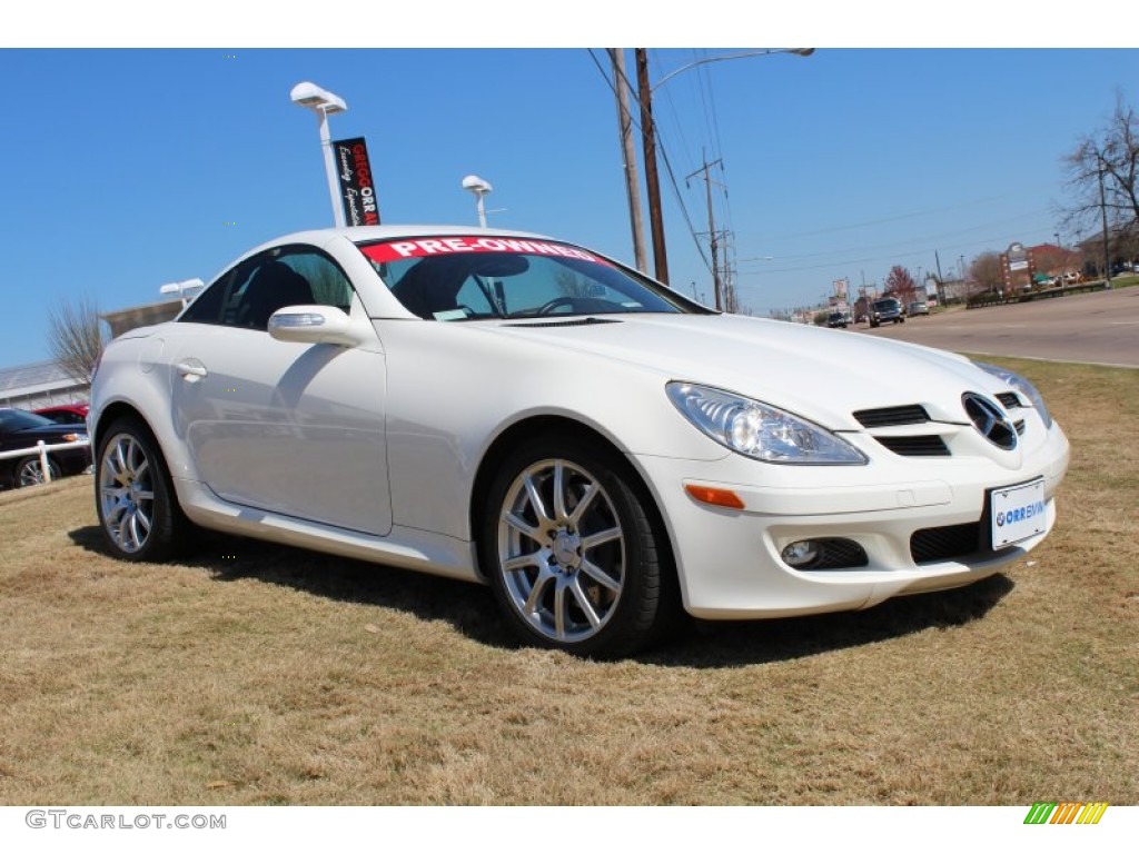 2006 SLK 350 Roadster - Alabaster White / Black photo #2