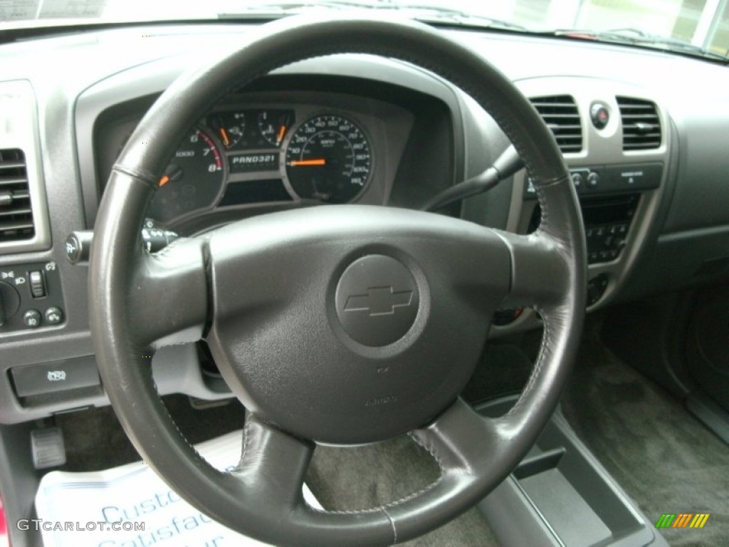 2006 Chevrolet Colorado Z71 Crew Cab 4x4 Very Dark Pewter Steering Wheel Photo #78515492