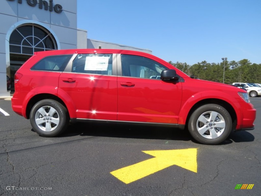 Bright Red 2013 Dodge Journey SE Exterior Photo #78515600