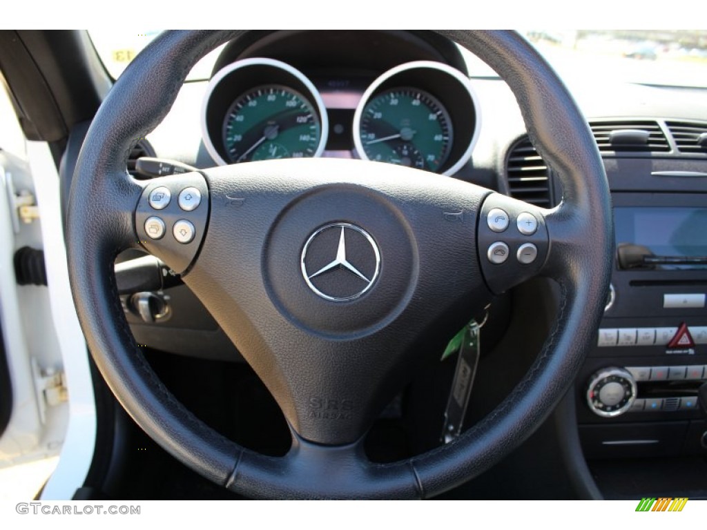 2006 SLK 350 Roadster - Alabaster White / Black photo #12