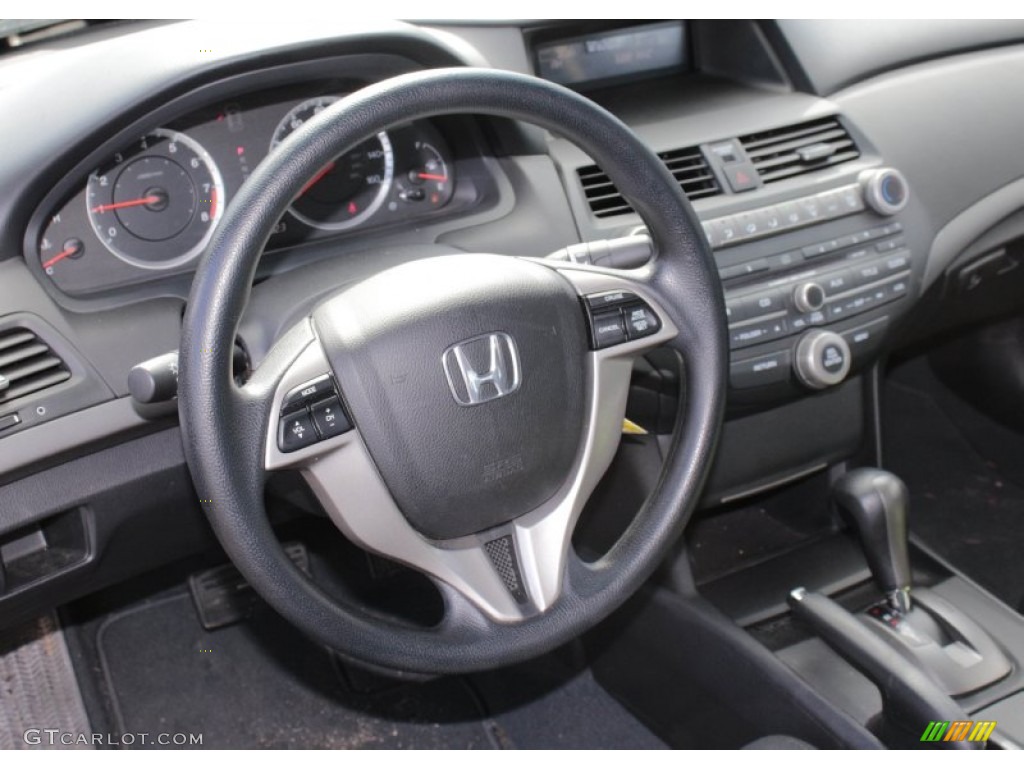 2012 Honda Accord LX-S Coupe Black Steering Wheel Photo #78515705