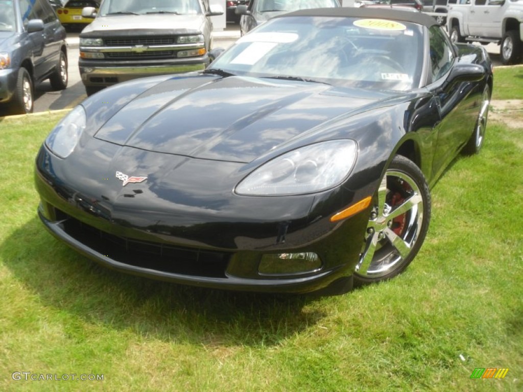 Black 2008 Chevrolet Corvette Convertible Exterior Photo #78516026