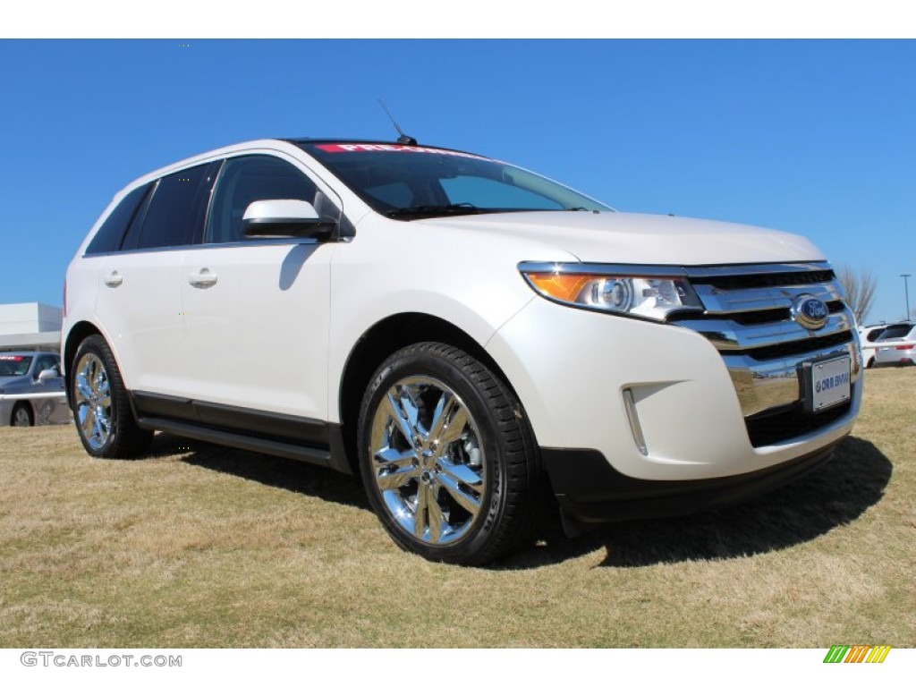 White Platinum Metallic Tri-Coat 2012 Ford Edge Limited EcoBoost Exterior Photo #78516053