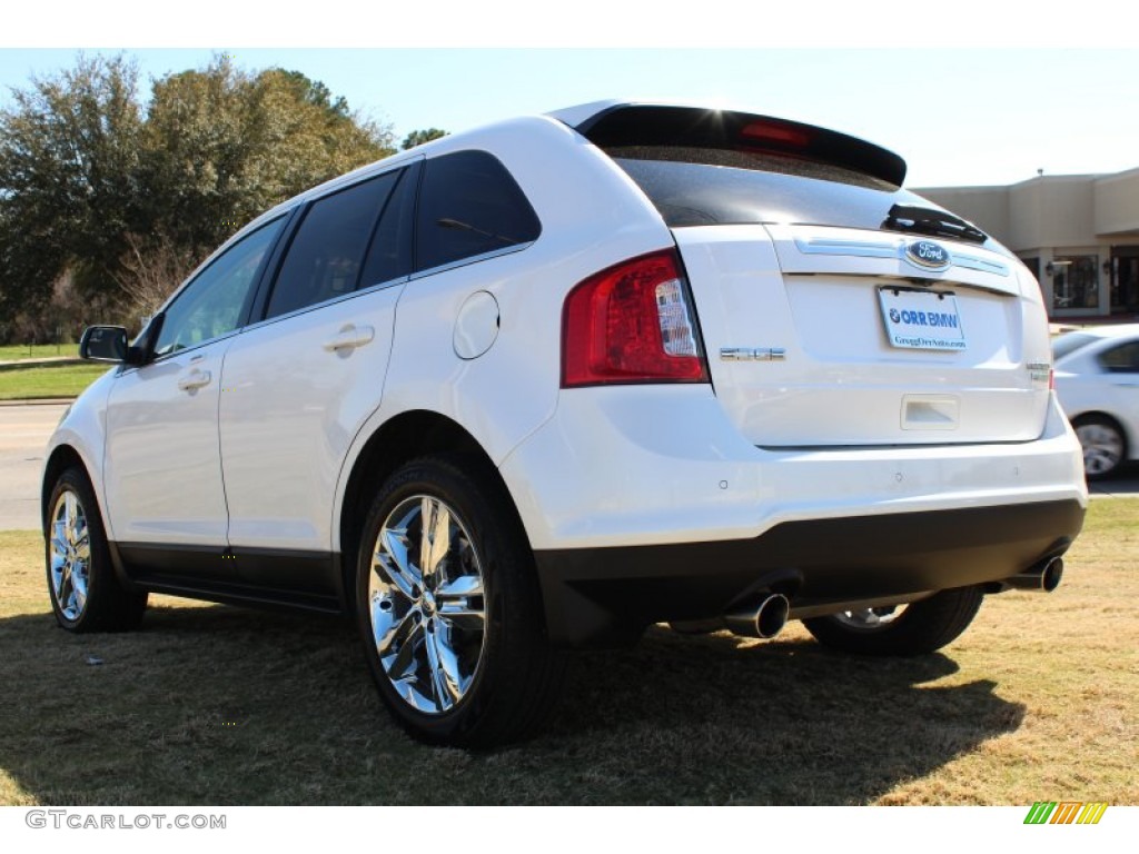 2012 Edge Limited EcoBoost - White Platinum Metallic Tri-Coat / Medium Light Stone photo #3