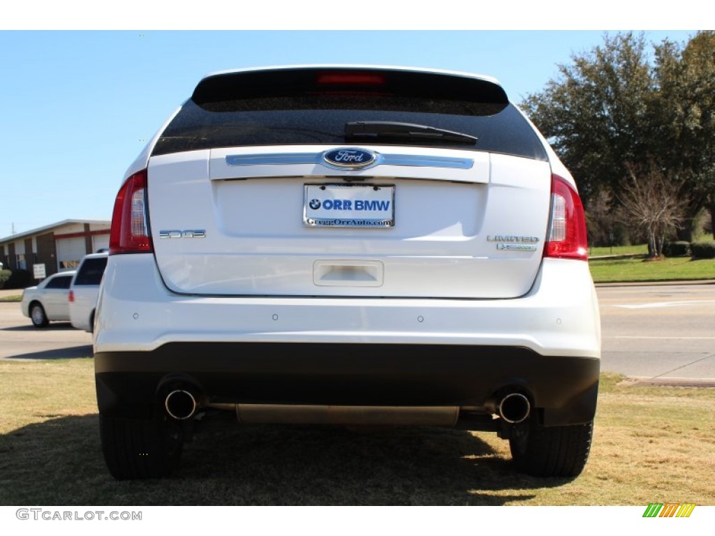 2012 Edge Limited EcoBoost - White Platinum Metallic Tri-Coat / Medium Light Stone photo #8
