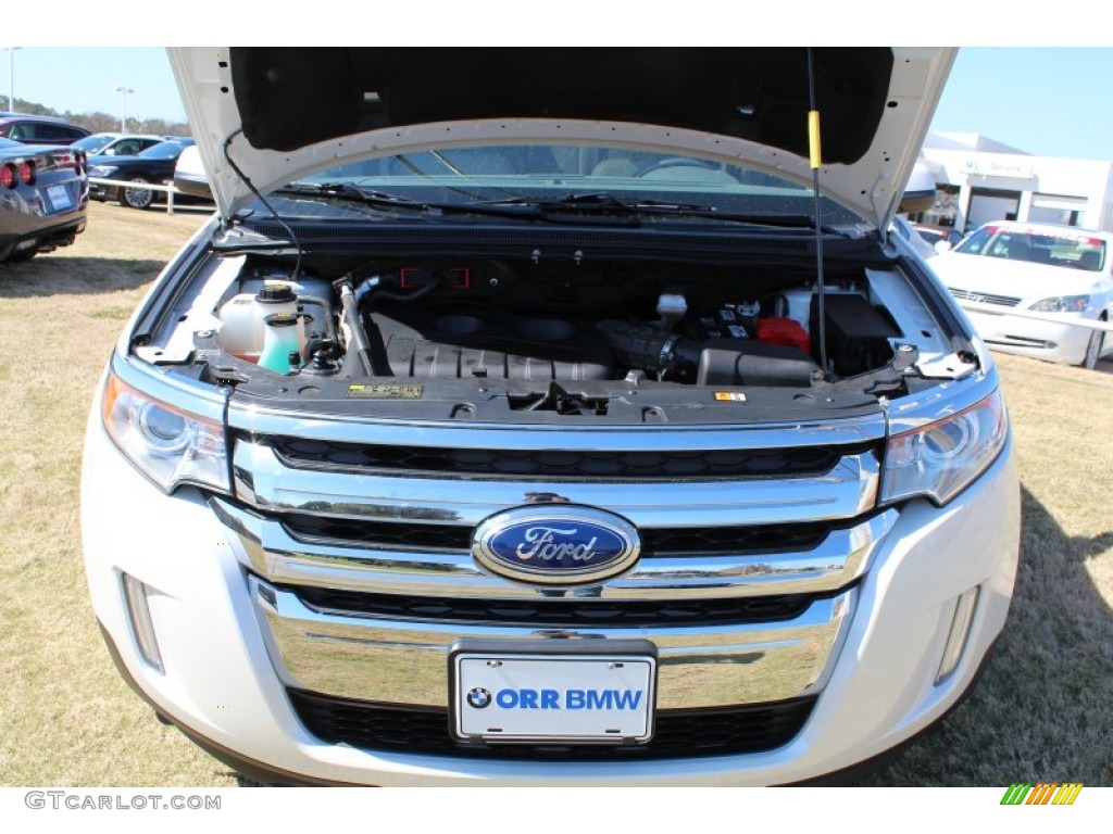 2012 Edge Limited EcoBoost - White Platinum Metallic Tri-Coat / Medium Light Stone photo #9