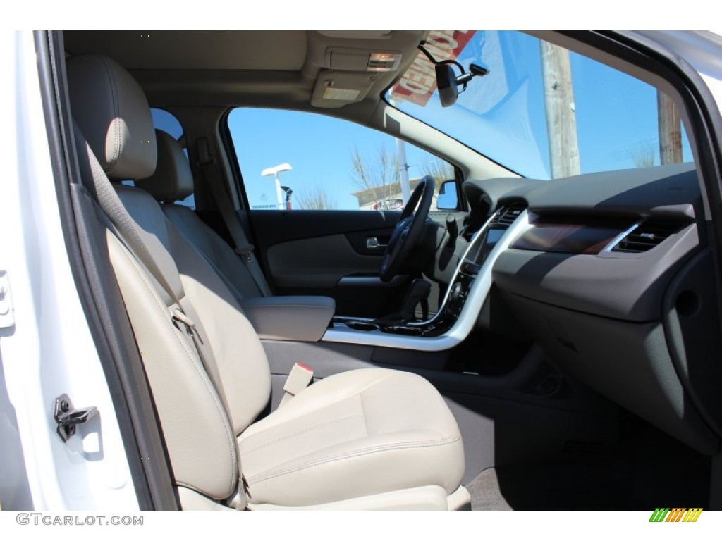 2012 Edge Limited EcoBoost - White Platinum Metallic Tri-Coat / Medium Light Stone photo #16