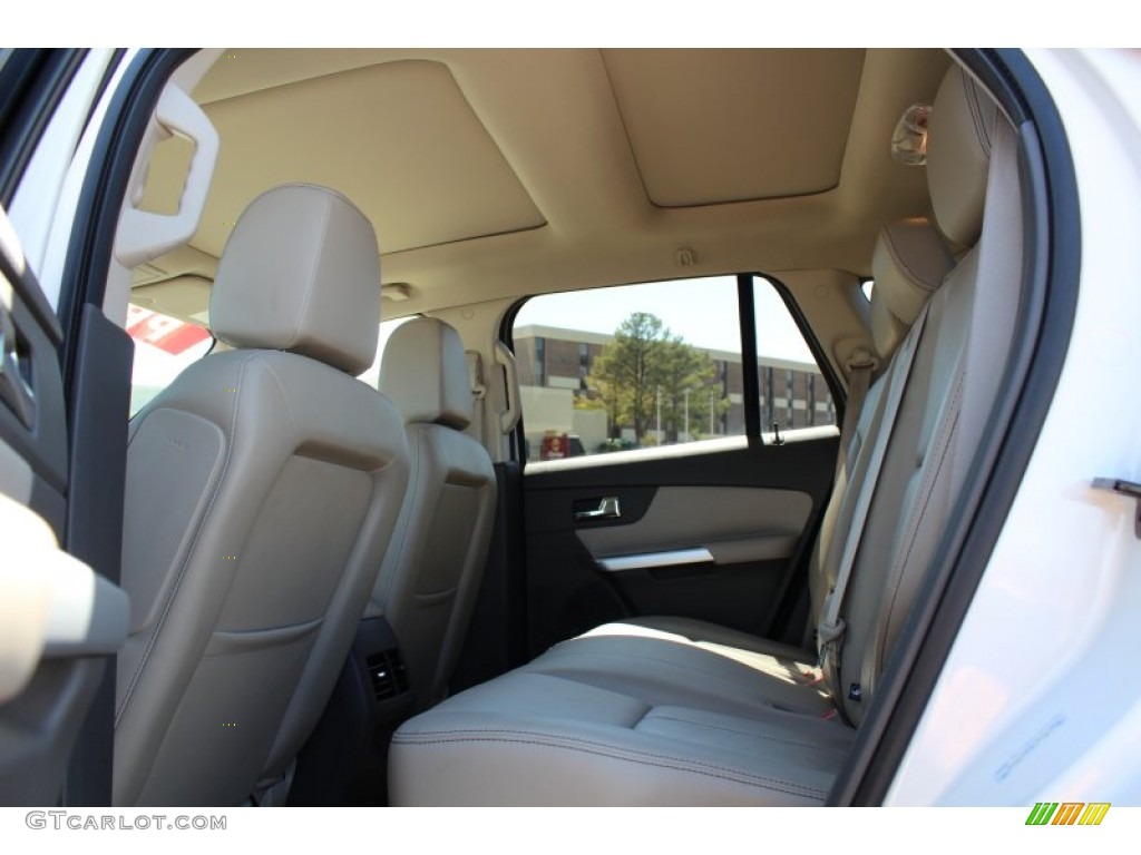 2012 Edge Limited EcoBoost - White Platinum Metallic Tri-Coat / Medium Light Stone photo #18