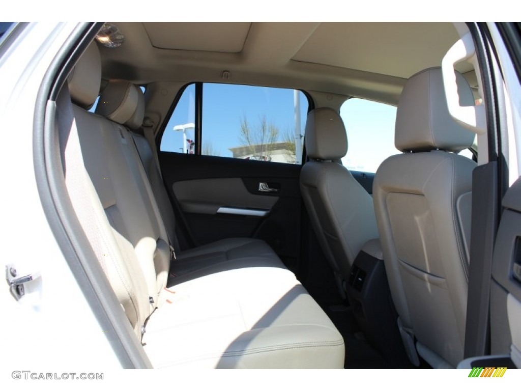 2012 Edge Limited EcoBoost - White Platinum Metallic Tri-Coat / Medium Light Stone photo #20