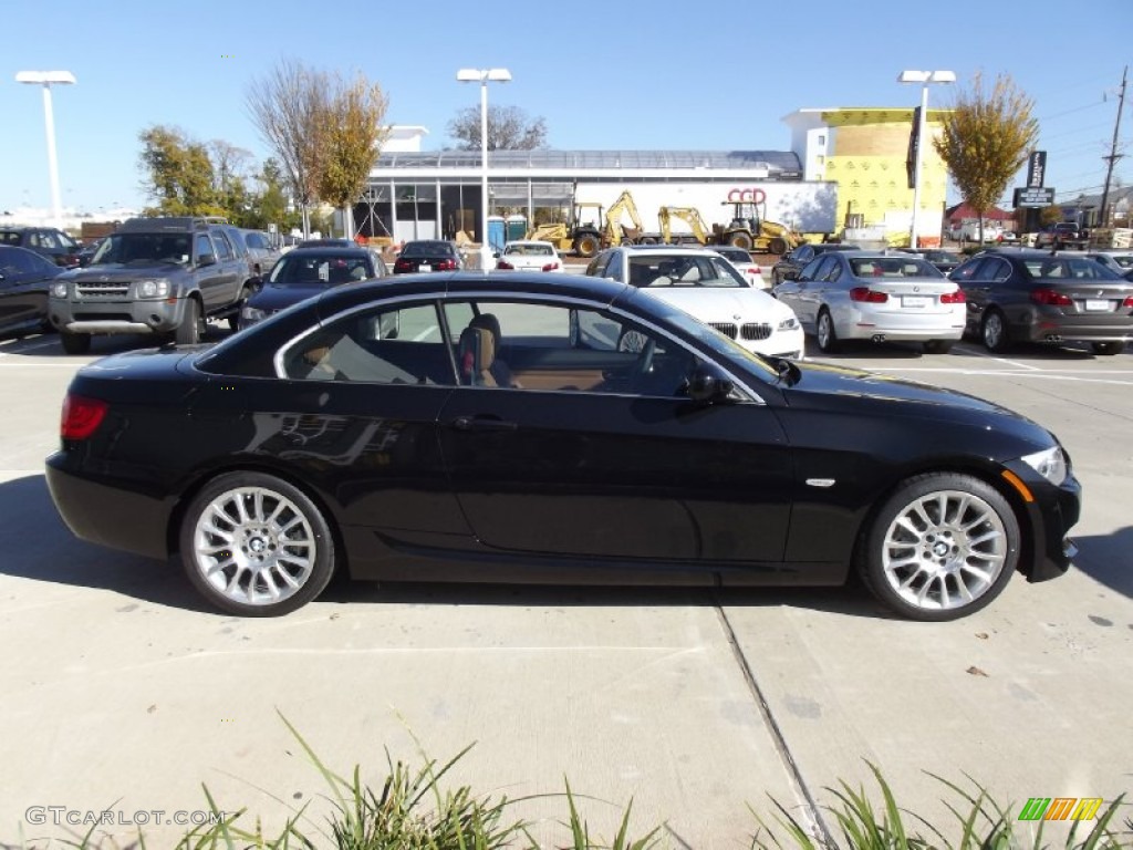 2013 3 Series 328i Convertible - Black Sapphire Metallic / Saddle Brown photo #6