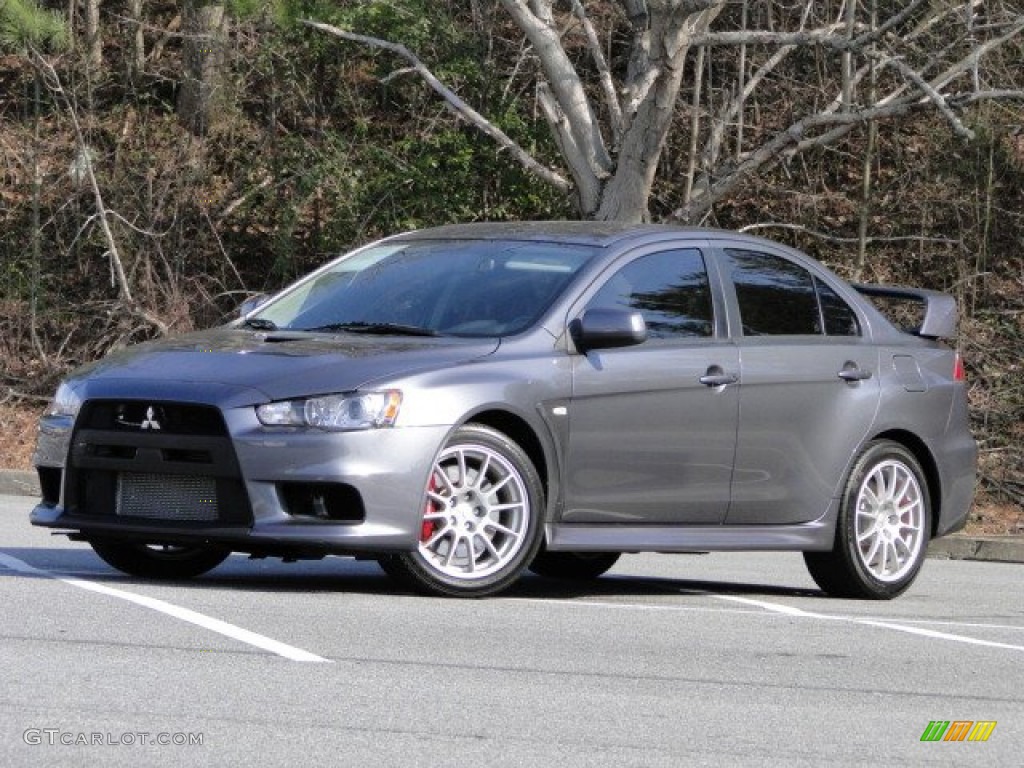 Graphite Gray Pearl 2010 Mitsubishi Lancer Evolution GSR Exterior Photo #78516990