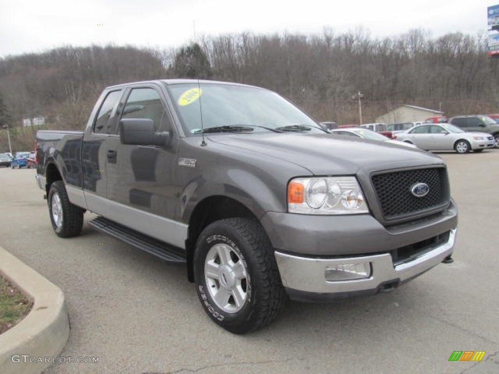 2004 F150 XLT SuperCab 4x4 - Dark Shadow Grey Metallic / Medium Graphite photo #5