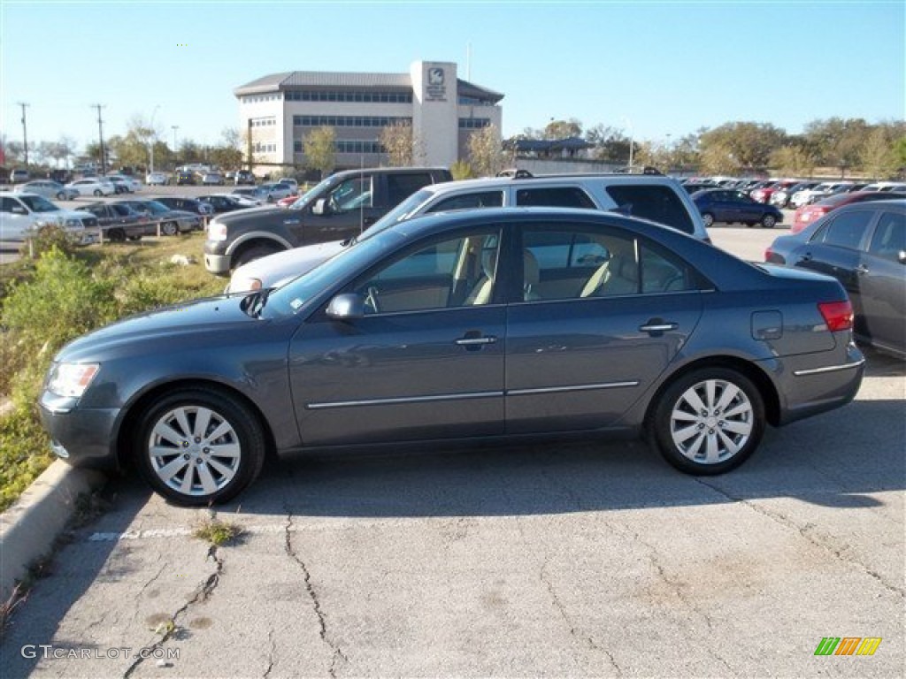 2009 Sonata Limited - Slate Blue / Camel photo #1