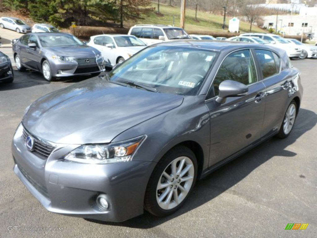 2012 CT 200h Hybrid Premium - Nebula Gray Pearl / Black photo #2