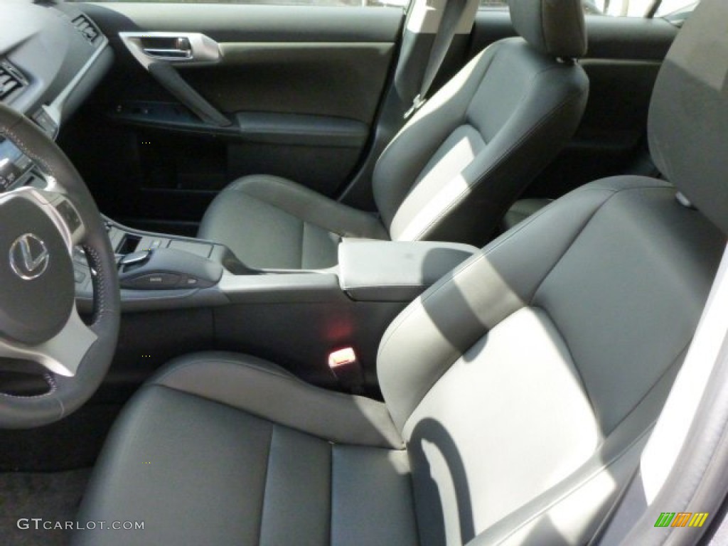 2012 CT 200h Hybrid Premium - Nebula Gray Pearl / Black photo #4