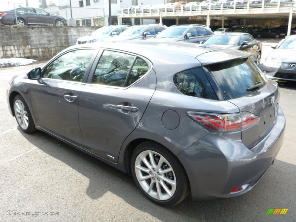 2012 CT 200h Hybrid Premium - Nebula Gray Pearl / Black photo #9
