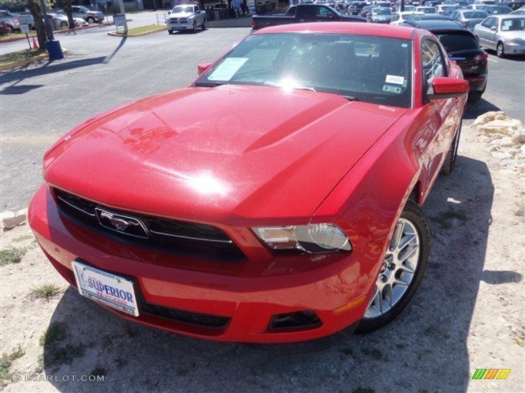 2012 Mustang V6 Premium Coupe - Race Red / Charcoal Black photo #1