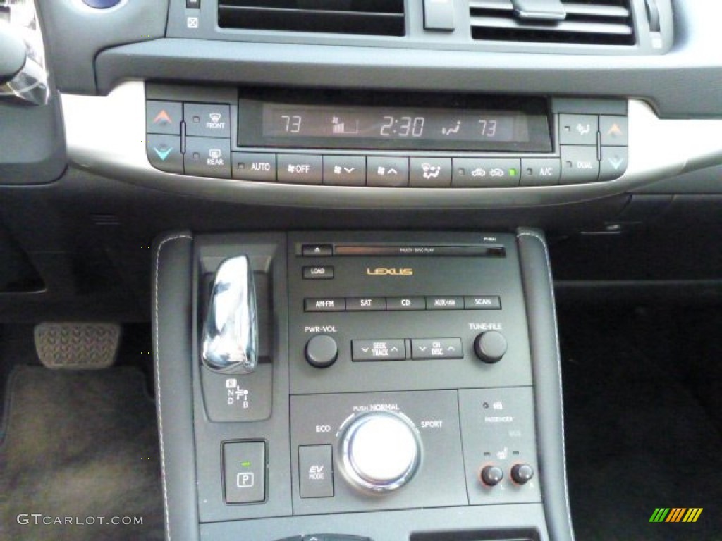 2012 CT 200h Hybrid Premium - Nebula Gray Pearl / Black photo #19