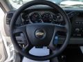 Dark Titanium 2013 Chevrolet Silverado 2500HD Work Truck Extended Cab 4x4 Steering Wheel