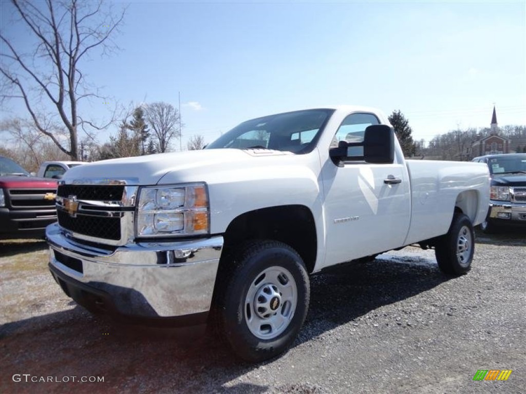 Summit White 2013 Chevrolet Silverado 2500HD Work Truck Regular Cab Exterior Photo #78519254