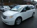 2012 White Diamond Pearl Honda Odyssey Touring  photo #2