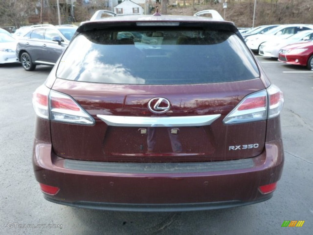 2013 RX 350 AWD - Claret Red Mica / Parchment/Espresso Birds Eye Maple photo #3