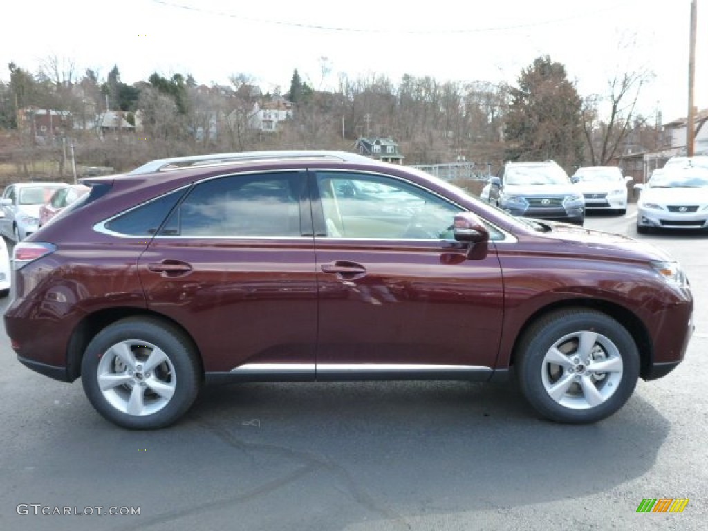 2013 RX 350 AWD - Claret Red Mica / Parchment/Espresso Birds Eye Maple photo #5