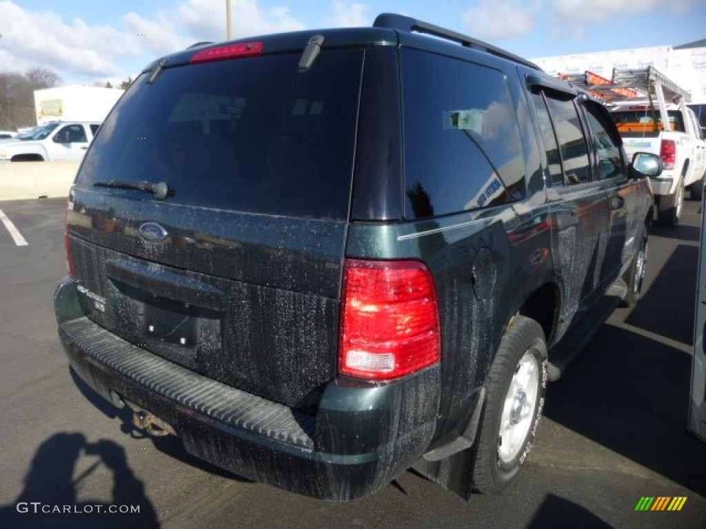 2004 Explorer XLT 4x4 - Aspen Green Metallic / Midnight Grey photo #2