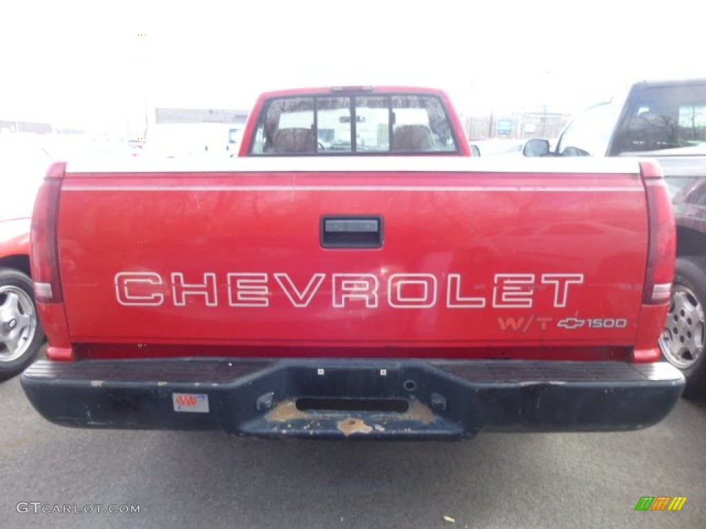1996 C/K Silverado Regular Cab - Victory Red / Tan photo #3