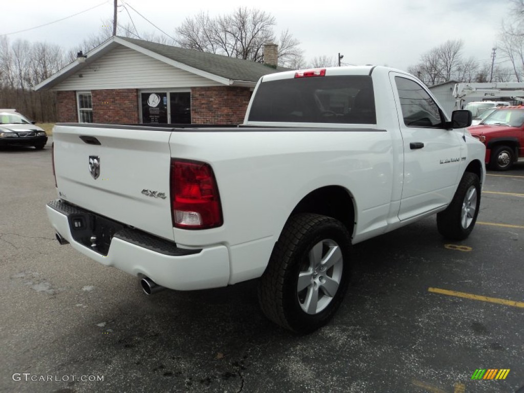 2011 Ram 1500 Express Regular Cab 4x4 - Bright White / Dark Slate Gray/Medium Graystone photo #3