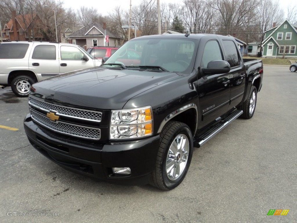 2012 Silverado 1500 LTZ Crew Cab 4x4 - Black Granite Metallic / Ebony photo #2