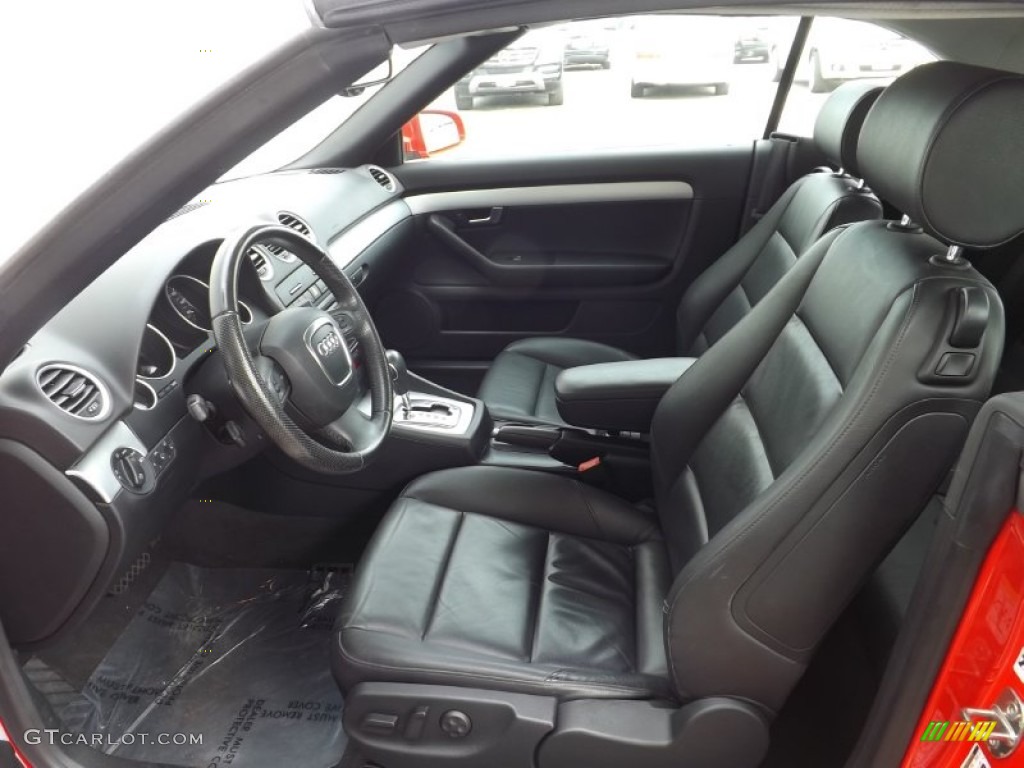 Black Interior 2008 Audi A4 2.0T Cabriolet Photo #78522104