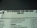 2012 Black Granite Metallic Chevrolet Silverado 1500 LTZ Crew Cab 4x4  photo #44